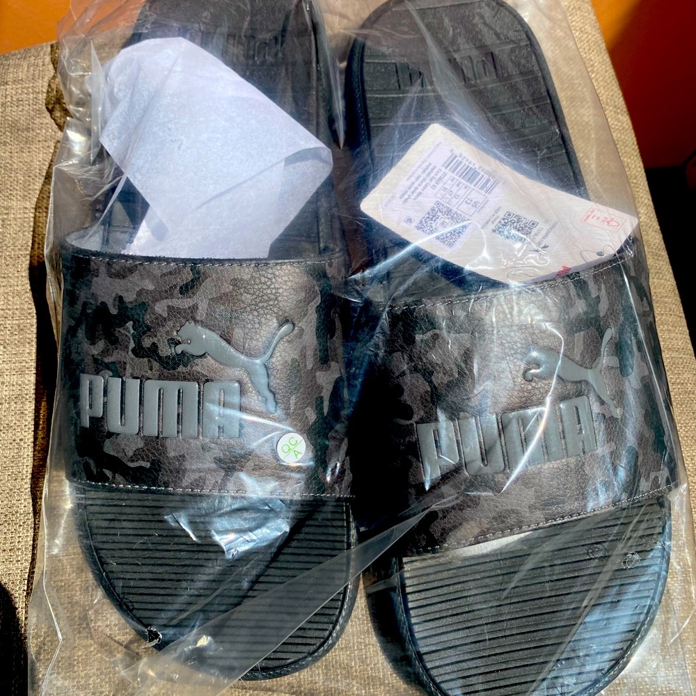 PUMA cool cat camo slide sandal